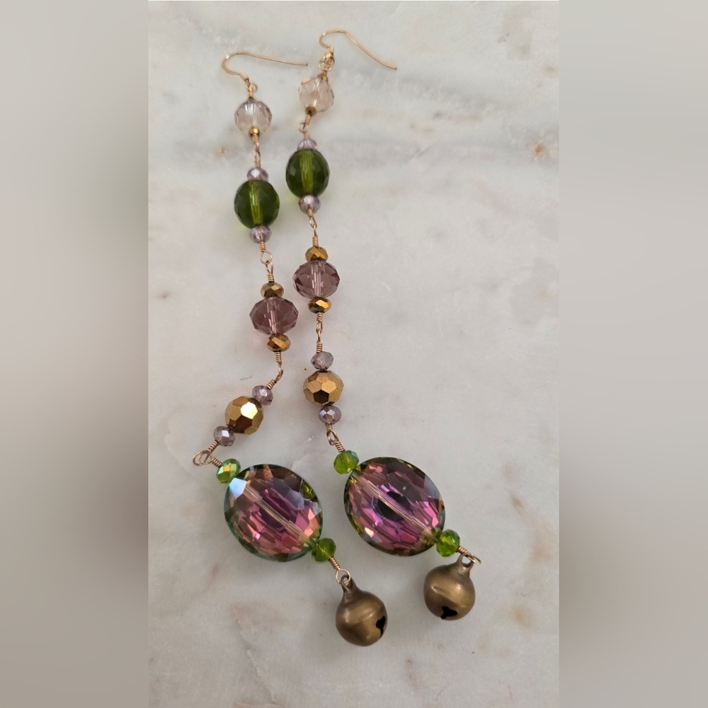 Elegant Multicolor Beaded Earrings